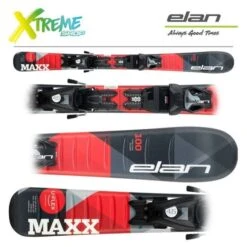 Narty Elan MAXX 2022 Black/Red + Wiązania EL 4.5